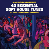 Black Mighty Wax - 40 Essential Soft House Tunes '2021
