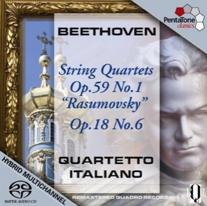 String Quartets Op.59 No.1 ''Rasumovsky'', Op.18 No.6 (Quartetto Italiano)