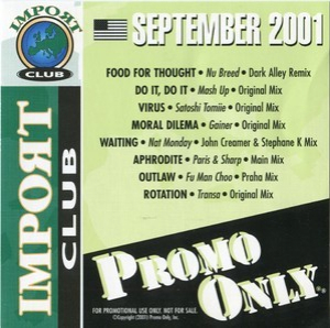 Promo Only Import Club: September 2001