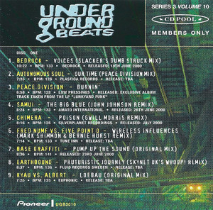 Underground Beats (Series 3 Volume 10)