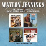 Waylon Jennings - Folk - Country + Leavin' Town + Waylon Sings Ol' Harlan + Nashville Rebel '2022