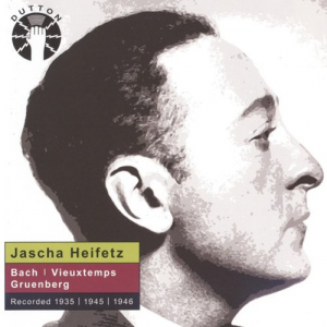 Jascha Heifetz plays Bach, Vieuxtemps & Gruenberg Violin Concertos