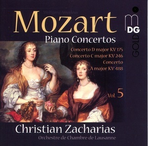 Concerto D Major KV 175 • Concerto C Major KV 246 • Concerto A Major KV 488 (Christian Zacharias)