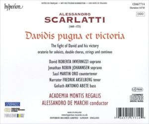 Alessandro Scarlatti - Davidis Pugna Et Victoria