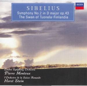 Sibelius. Sinfonia nro 2 (Monteux); Tuonelan joutsen, Finlandia (Stein)