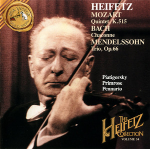 The Heifetz Collection, Vol.34: Mozart / Bach / Mendelssohn