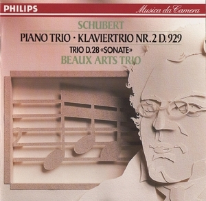 Schubert - Piano Trio Nr. 2, D.929; Trio-sonate, D. 28 - Beaux Arts Trio