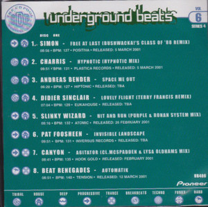 Underground Beats (Series 4 Volume 6)