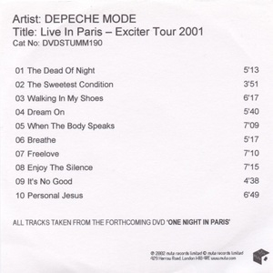 Live In Paris - Exciter Tour 2001