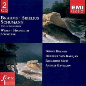 Brahms, Sibelius, Schumann Etc.: Violinkonzerte (CD1)
