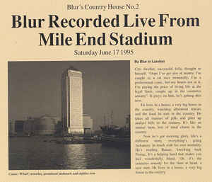 Blur's Country House No. 2 (Blur Recorded Live From Mile End Stadium, Saturday June 17 1995)